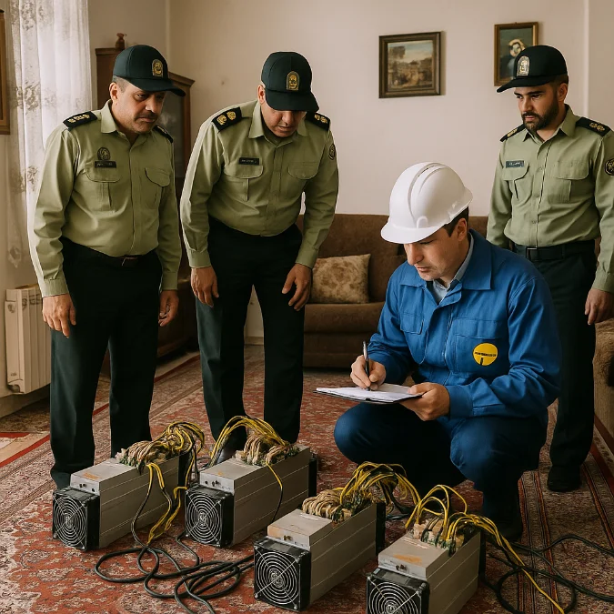  کشف ۵ دستگاه استخراج ارز دیجیتال خانگی در فسا