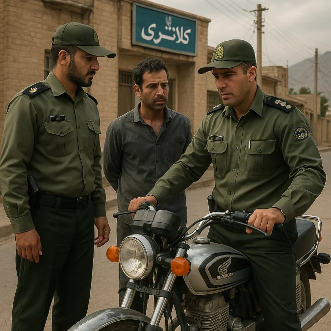 کشف موتورسیکلت سرقتی داراب توسط پلیس زرین‌دشت